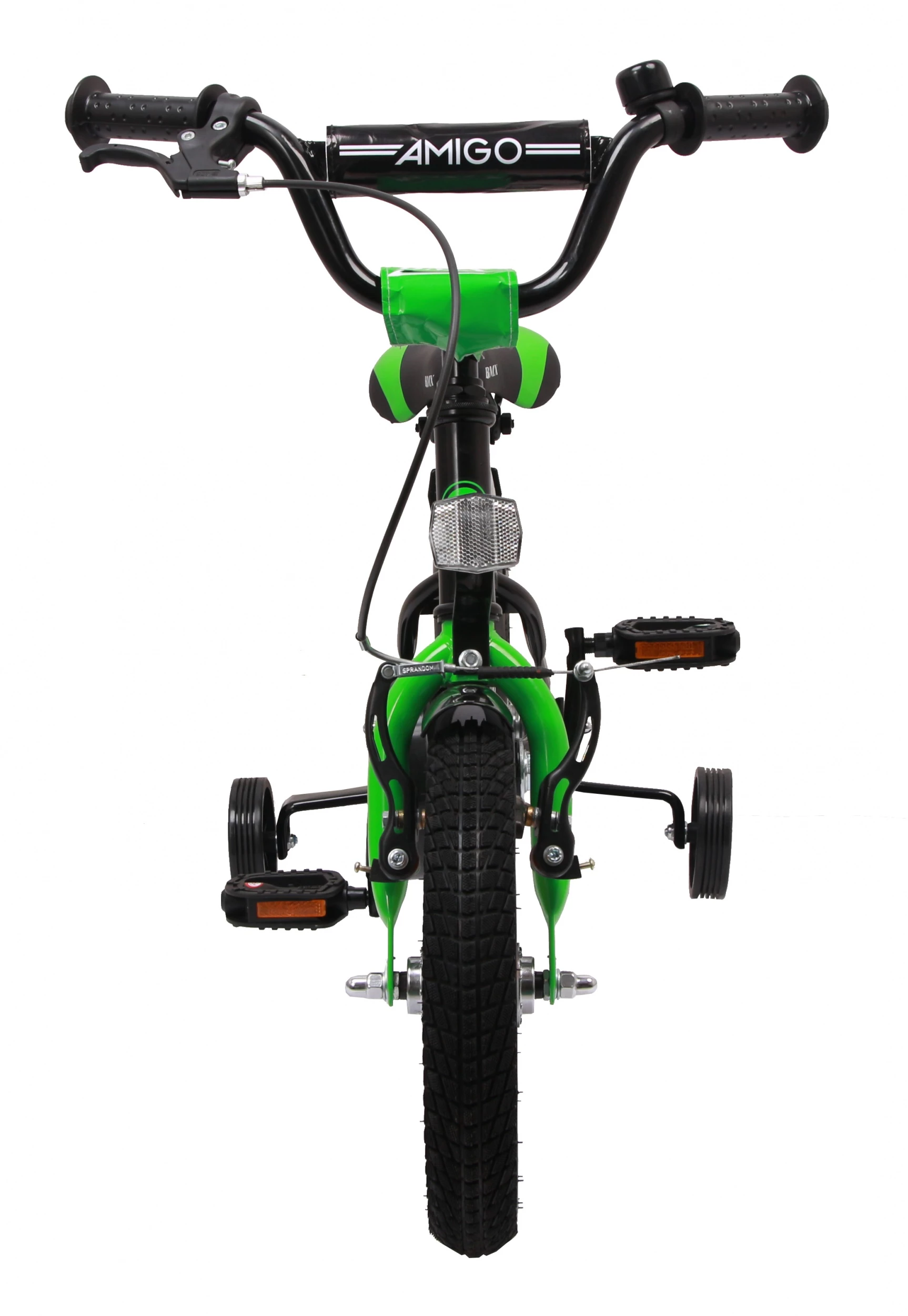 AMIGO BMX Fun-S23 12 Zoll 21 Cm Jungen Rücktrittbremse Grün/Mattschwarz – Bild 6