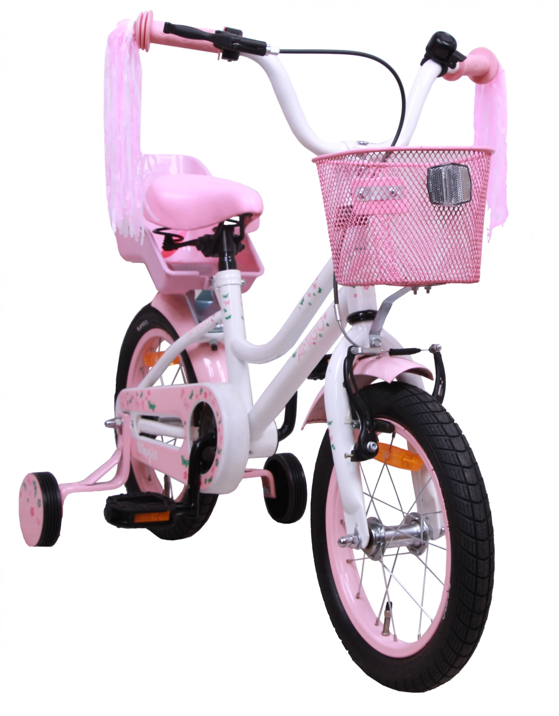 AMIGO Magic 16 Zoll Mädchen Rücktrittbremse Weiß – Bild 2