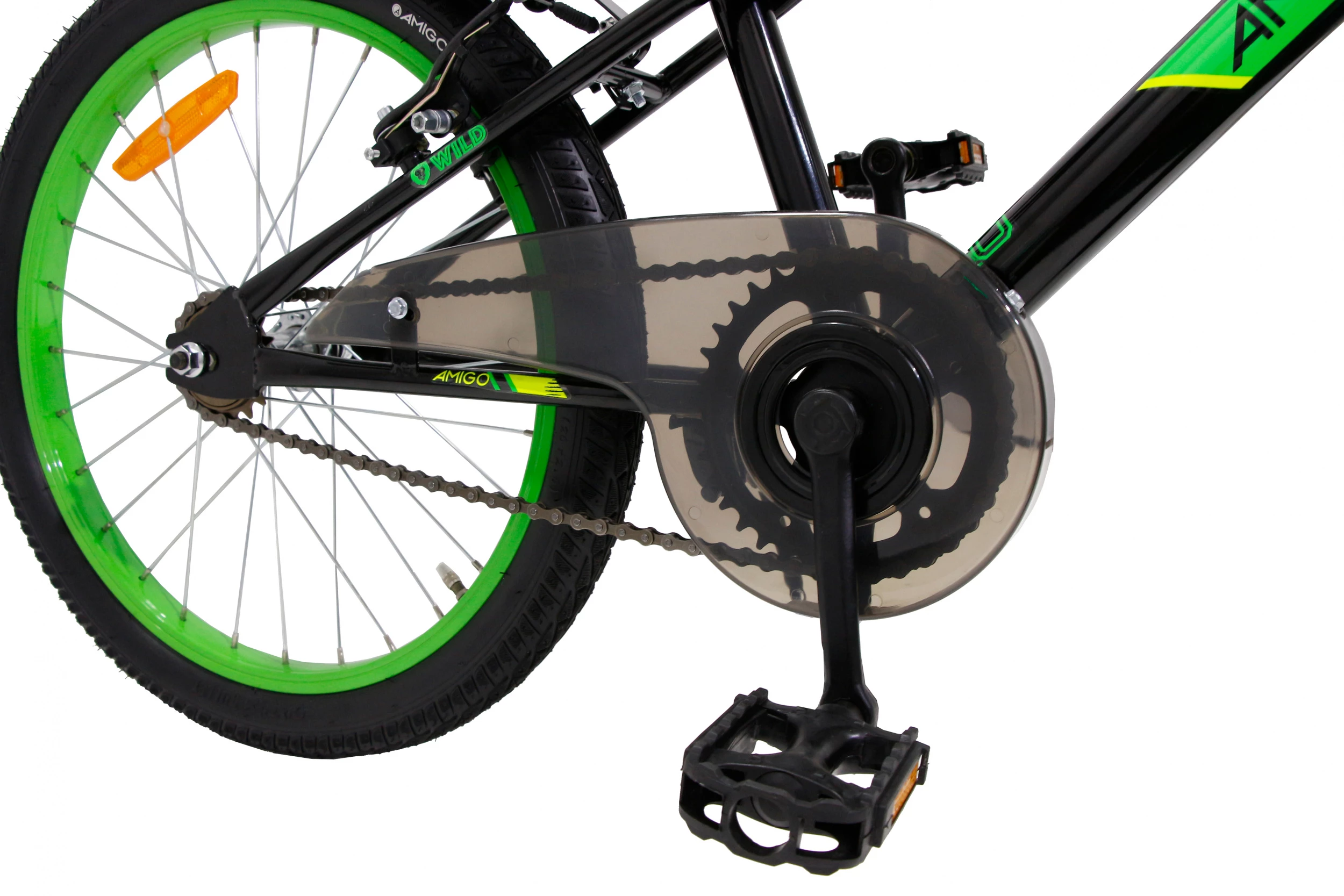 AMIGO Wild 20 Zoll 32 Cm Junior Felgenbremse Schwarz/Grün – Bild 7