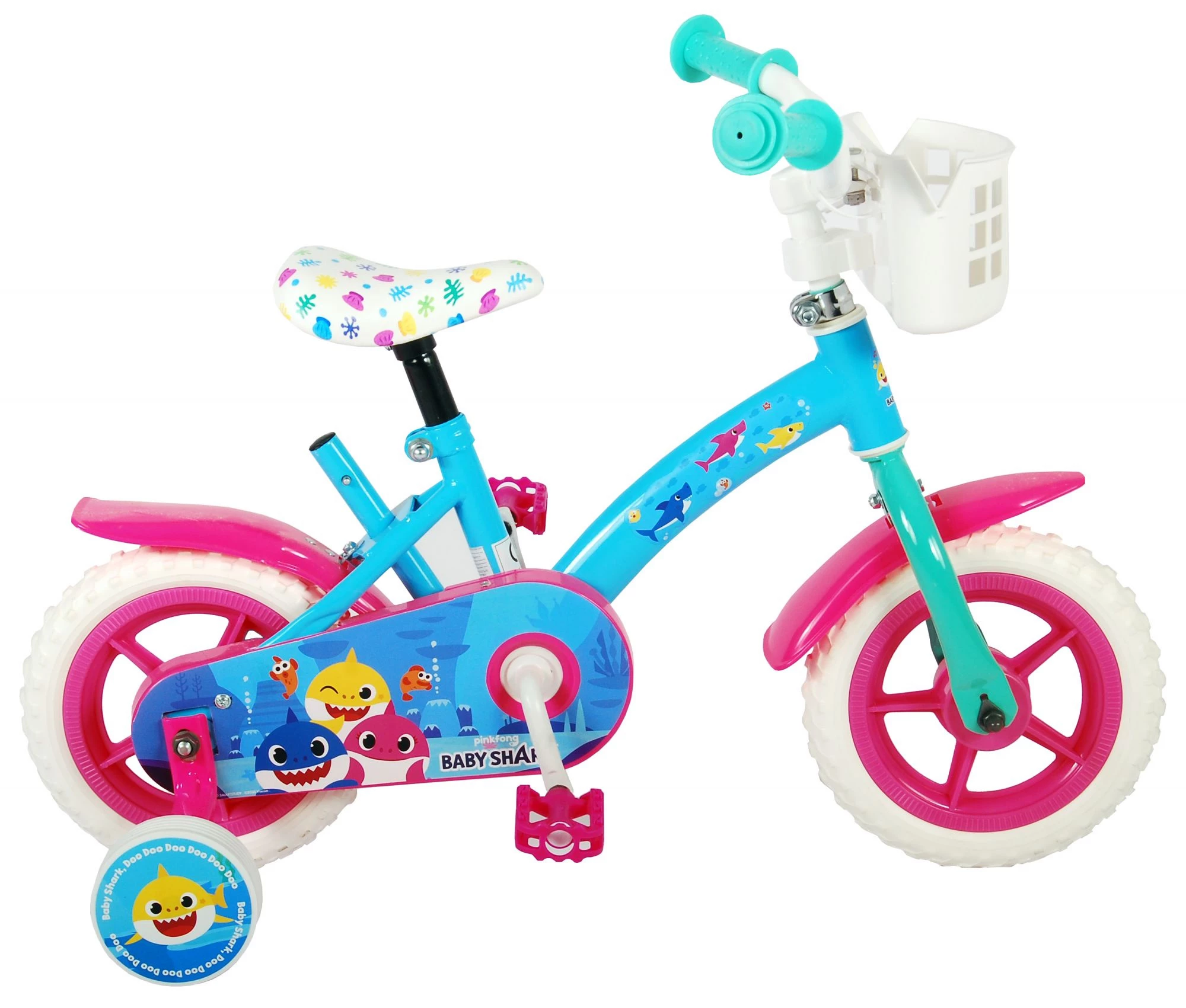 Pinkfong Baby Shark 10 Zoll Mädchen Über Treppen Blau/Rosa