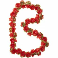 Basil Blumenstrand Flower Garland 120 Cm Rot