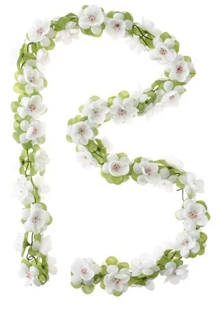 Basil Blumenstrand Flower Garland 120 Cm Weiß