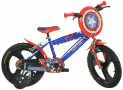 Dino Captain America 14 Zoll 24 Cm Jungen Felgenbremse Blau