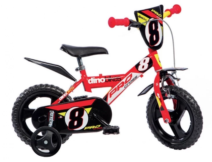 Dino Pro Cross 12 Zoll 21 Cm Jungen Über Treppen Rot/Schwarz