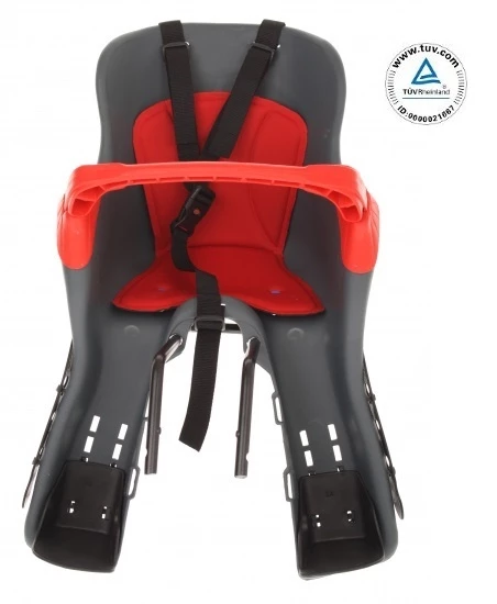 HTP Fahrradsattel Für Kiki CS202T Mit Halterung Dunkelgrau