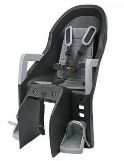 Polisport Fahrradsattel Hinten Guppy Maxi-Trägerbefestigung Schwarz/grau