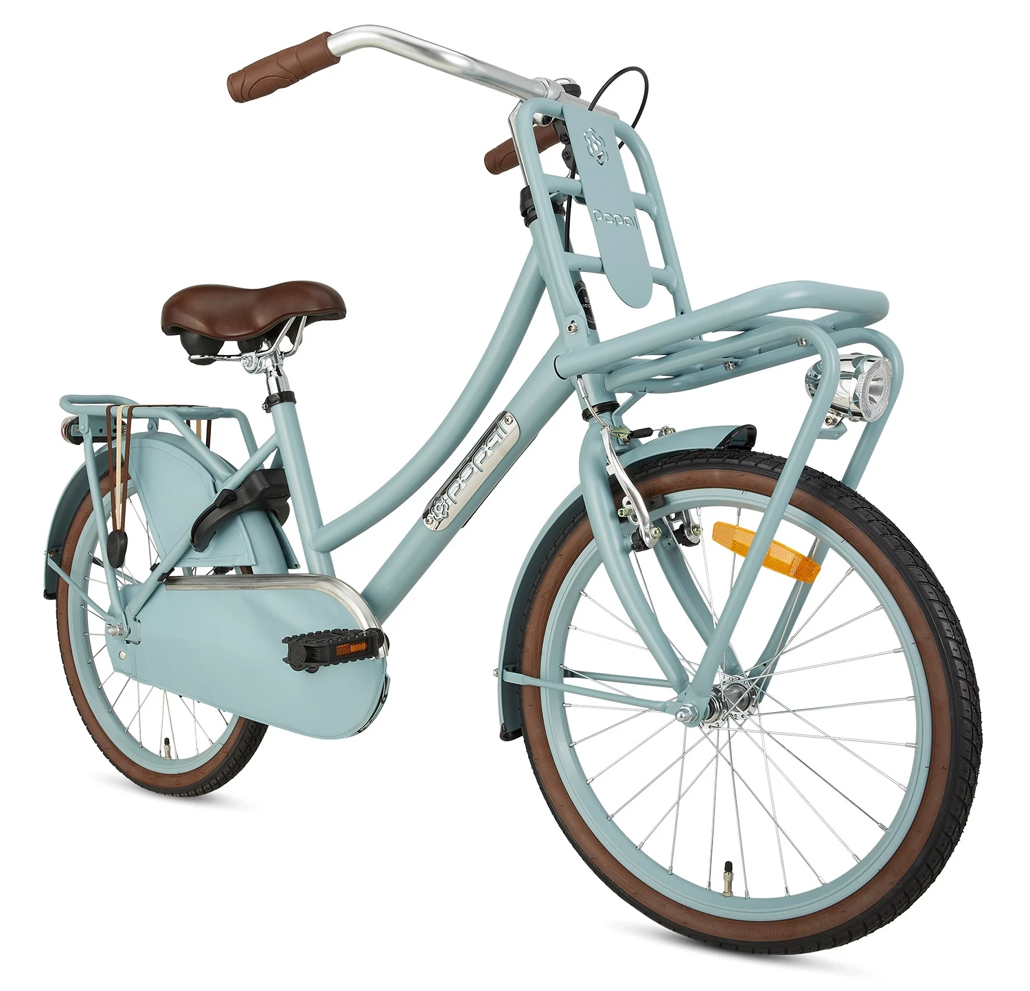 Popal Daily Dutch Basic 20 Zoll 32 Cm Mädchen Rücktrittbremse Mattblau – Bild 2