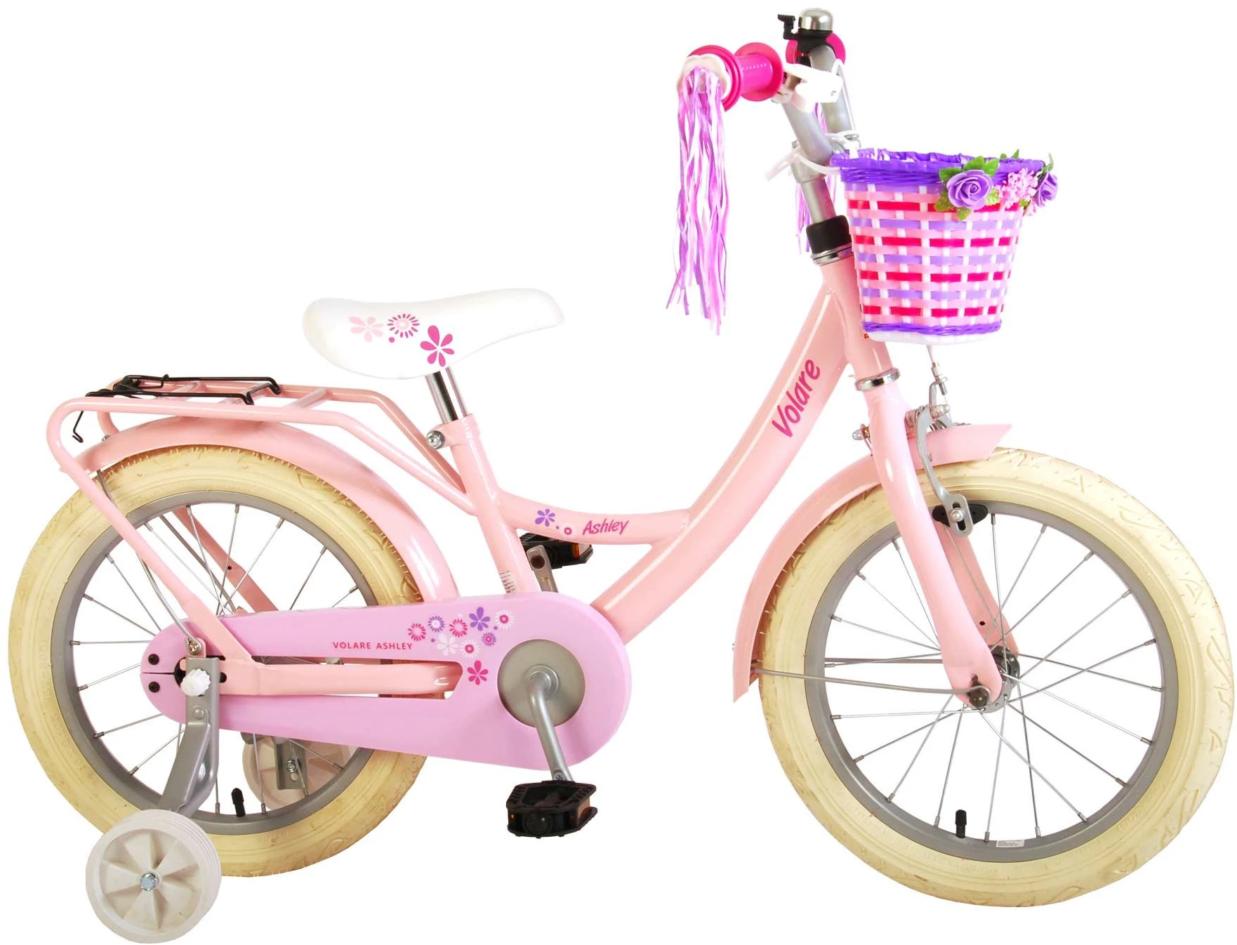 Volare Ashley 16 Zoll 25,4 Cm Mädchen Rücktrittbremse Hellrosa
