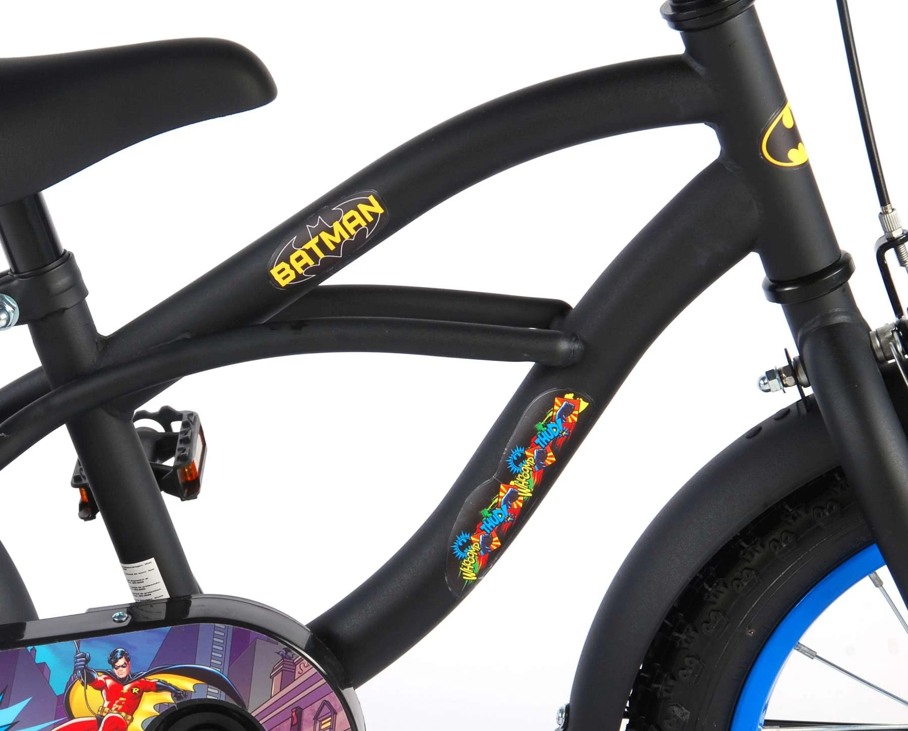 Volare Batman 14 Zoll Jungen Rücktrittbremse Schwarz – Bild 7