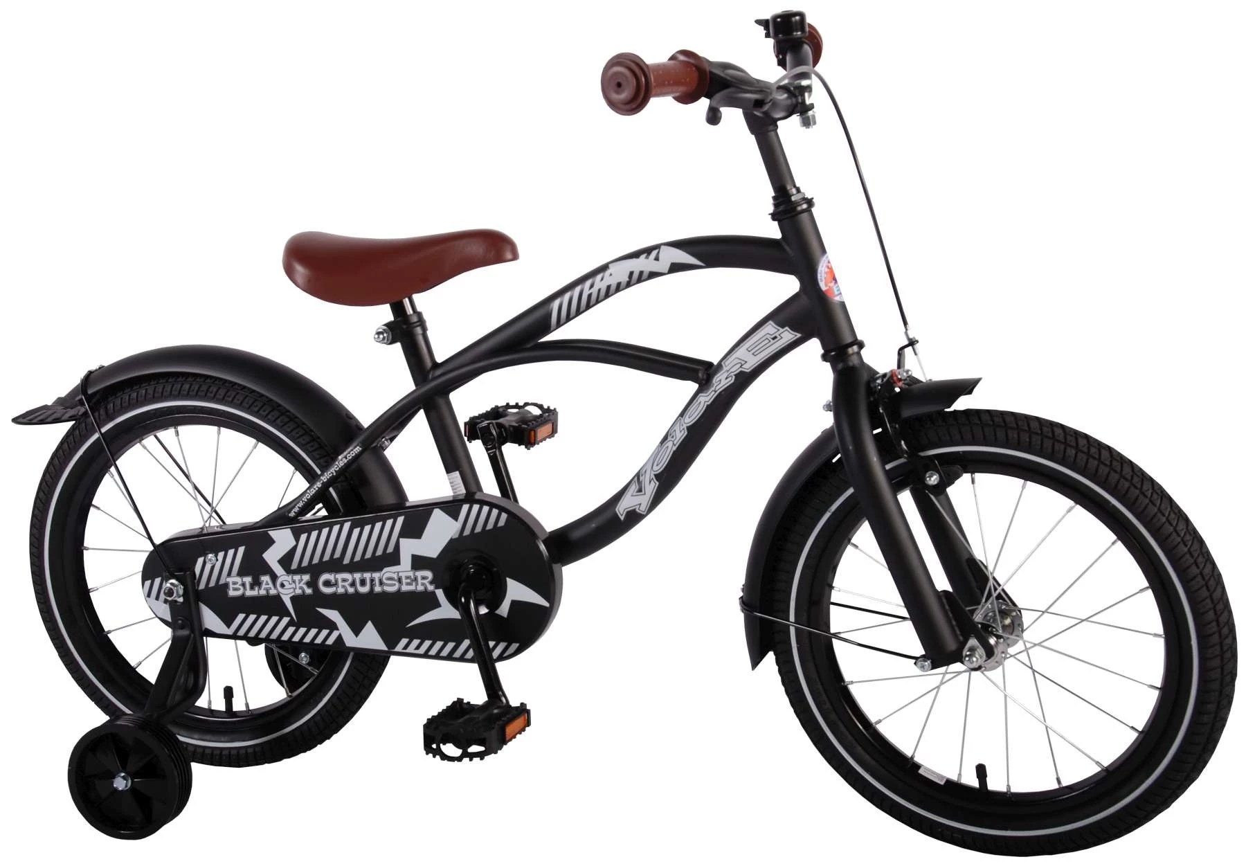 Volare Black Cruiser 16 Zoll 25,4 Cm Jungen Rücktrittbremse Schwarz