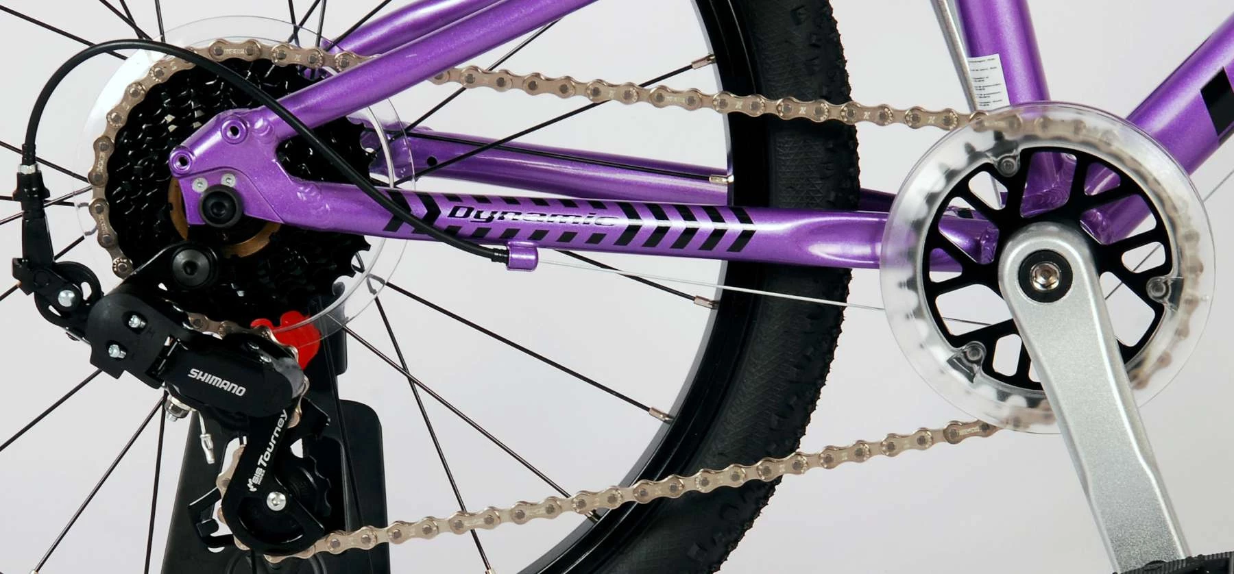 Volare Dynamic 20 Zoll Mädchen 7G Felgenbremse Violett – Bild 9