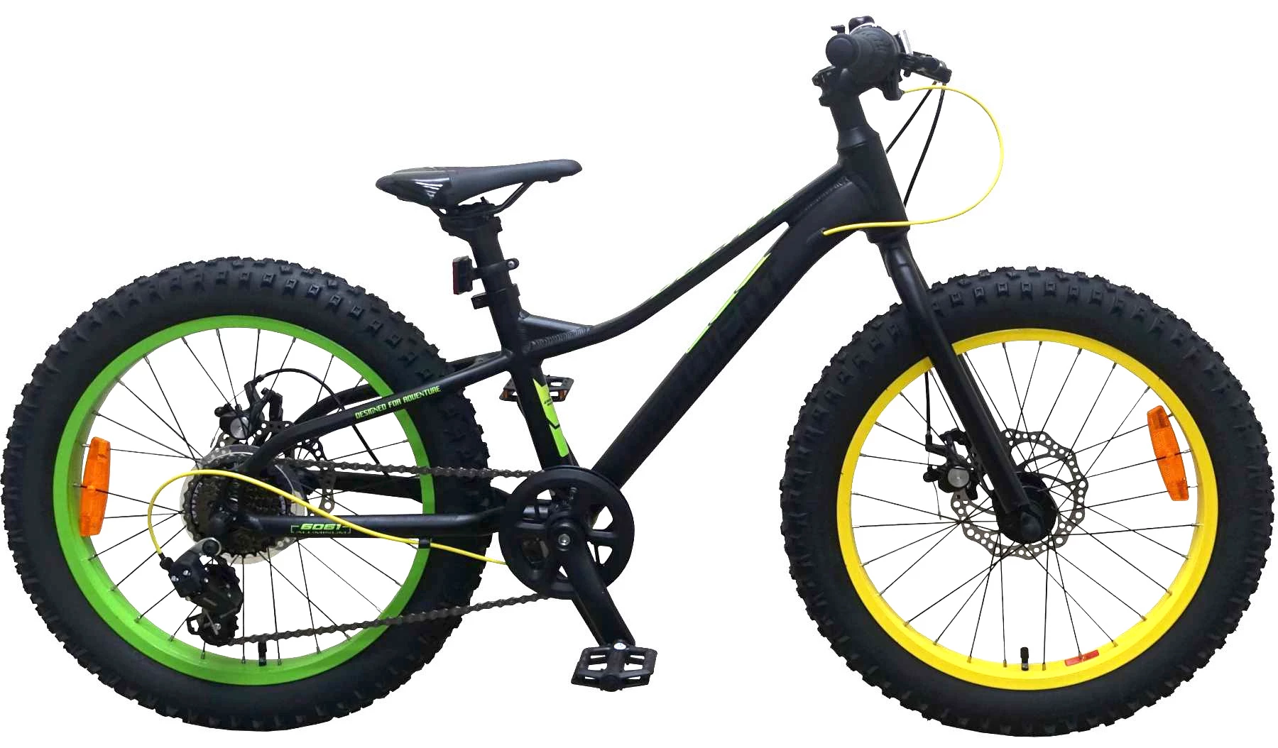 Volare Gradient 20 Zoll 28 Cm Jungen 6G Scheibenbremse Schwarz/Grün