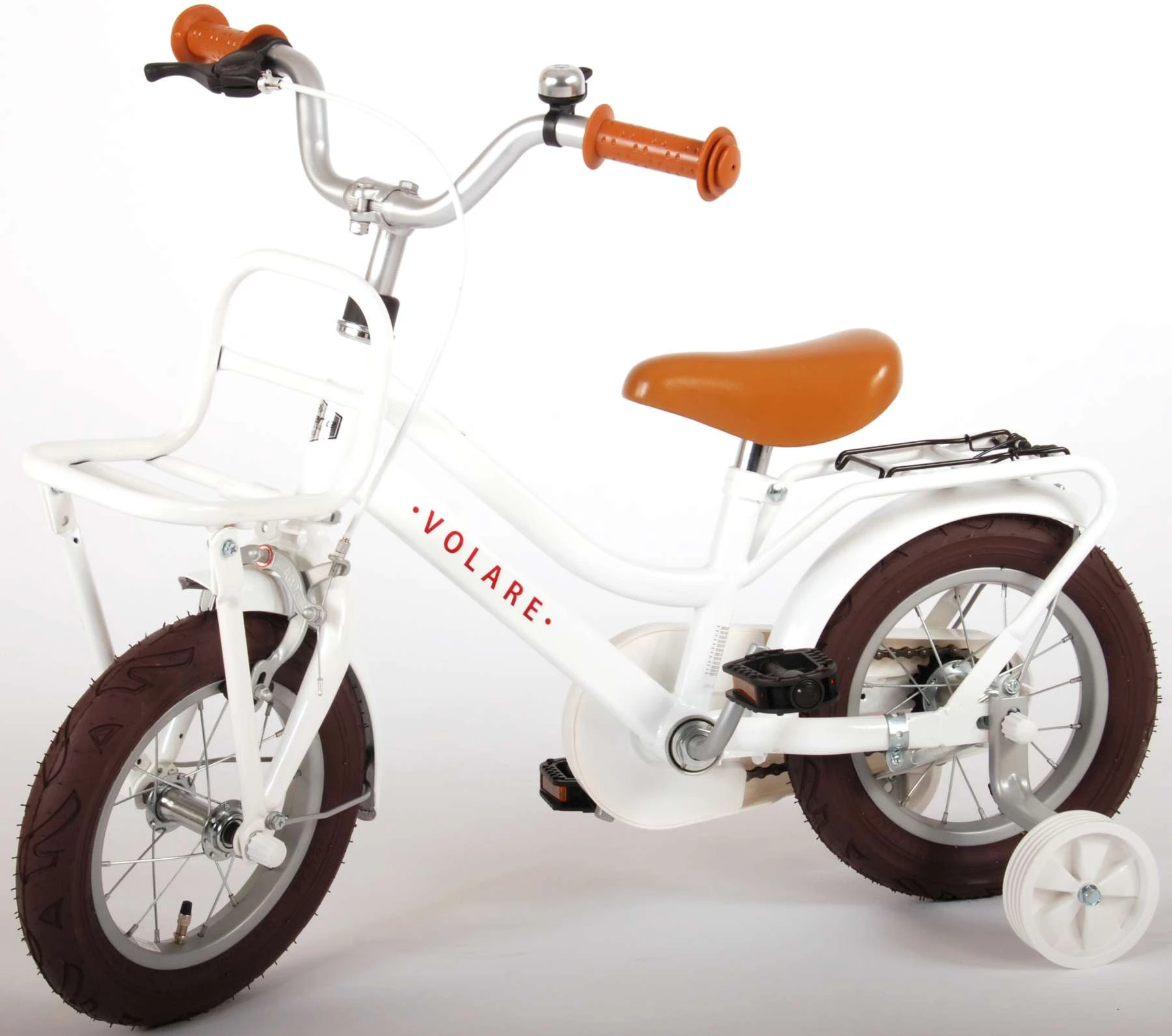 Volare Liberty 12 Zoll Mädchen Rücktrittbremse Weiß – Bild 7