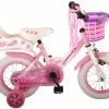 Volare Rose 12 Zoll Mädchen Rücktrittbremse Weiß/Rosa