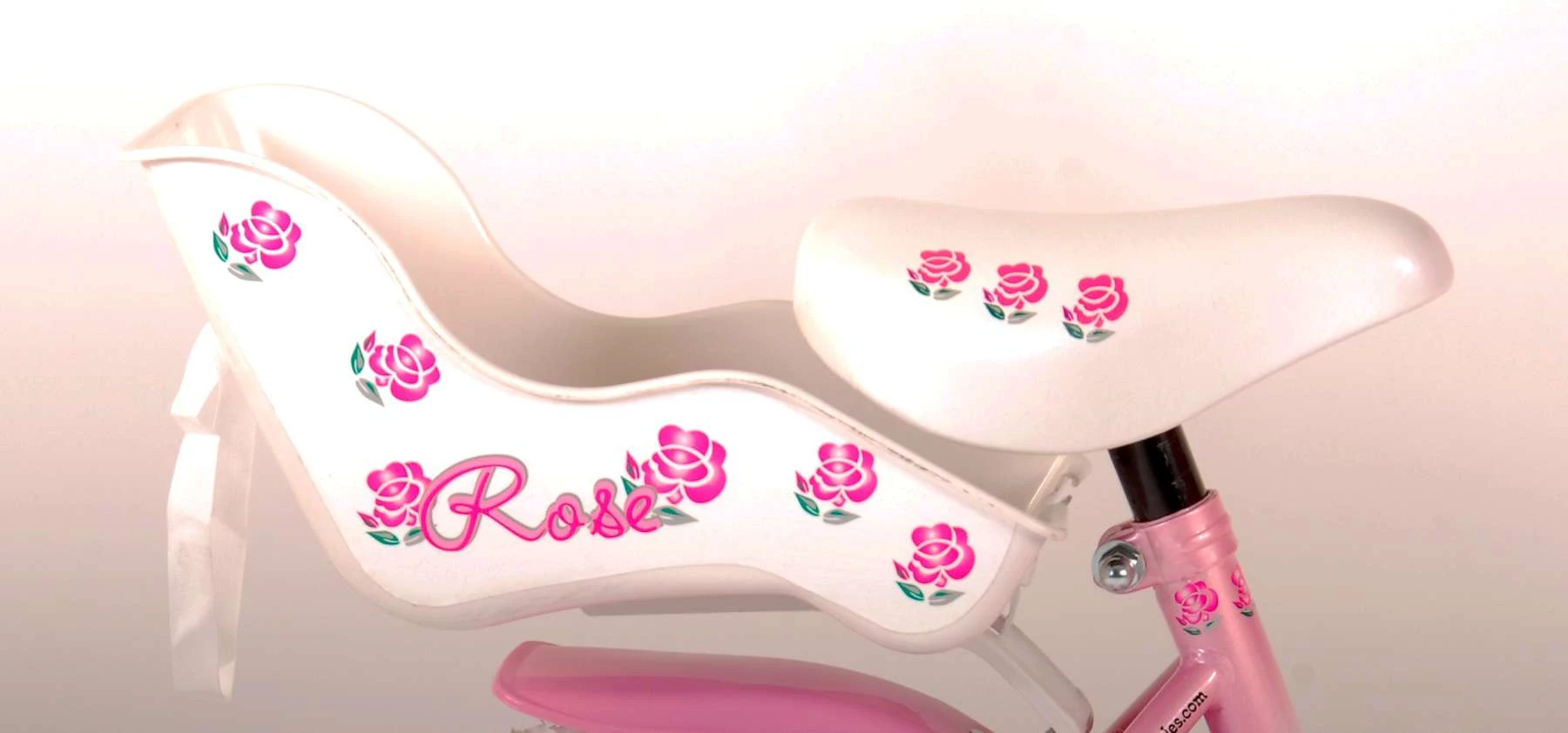 Volare Rose 12 Zoll Mädchen Rücktrittbremse Weiß/Rosa – Bild 9