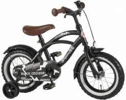 Volare Black Cruiser 14 Zoll 25 Cm Jungen Rücktrittbremse Mattschwarz
